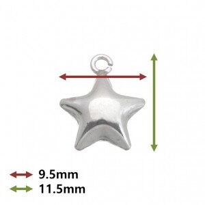 [No.80217] 별 딸랑이 (9.5x11.5mm)